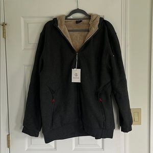 Flygo Fleece Zip-Up Hoodie